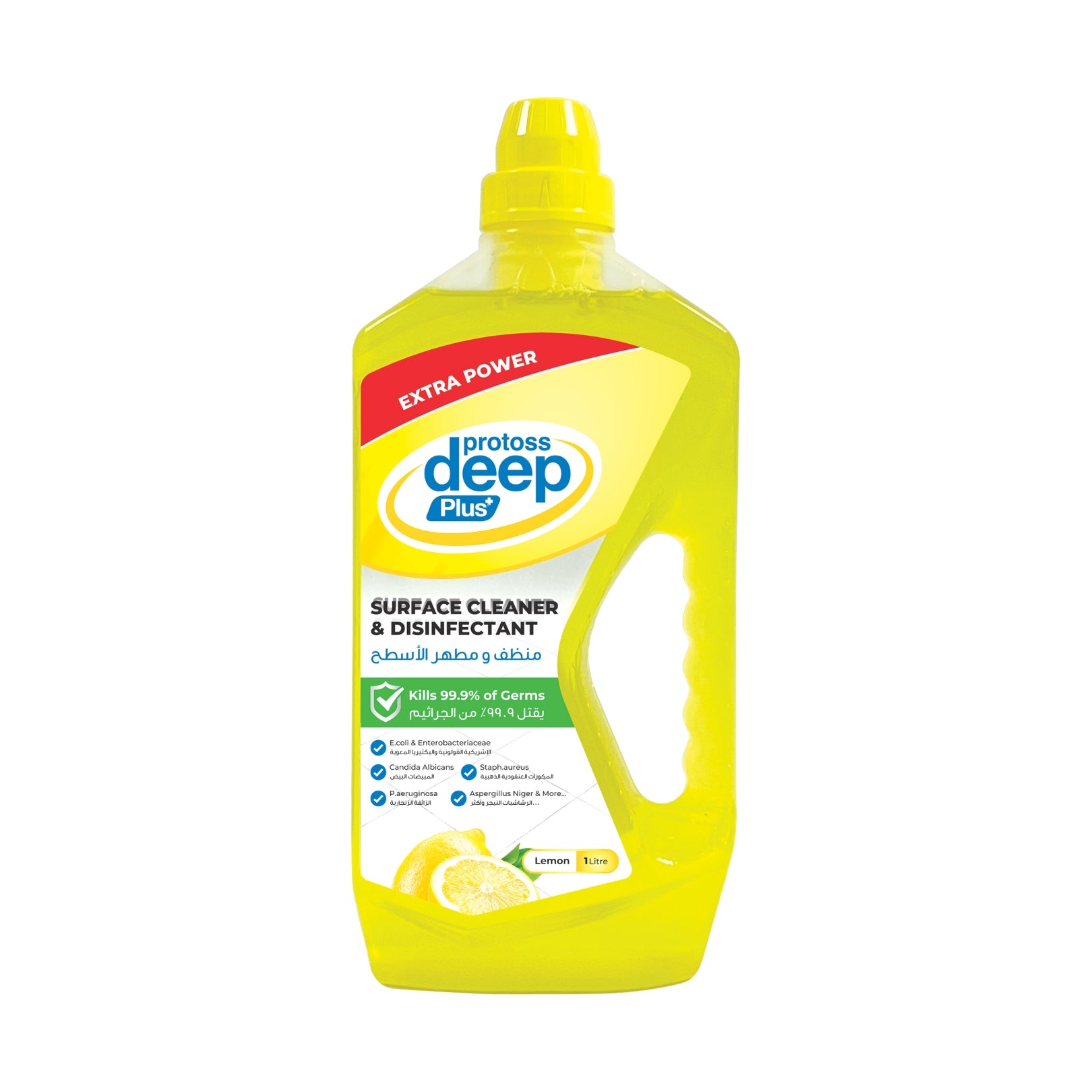 SURFACE CLEANER & DISINFECTANT-(Lemon)-1.0 Lit 